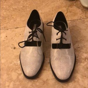 & other stories oxford black and white shoes